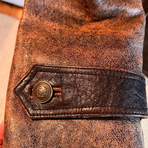 J. Peterman brown leather jacket - Picture 4 of 6